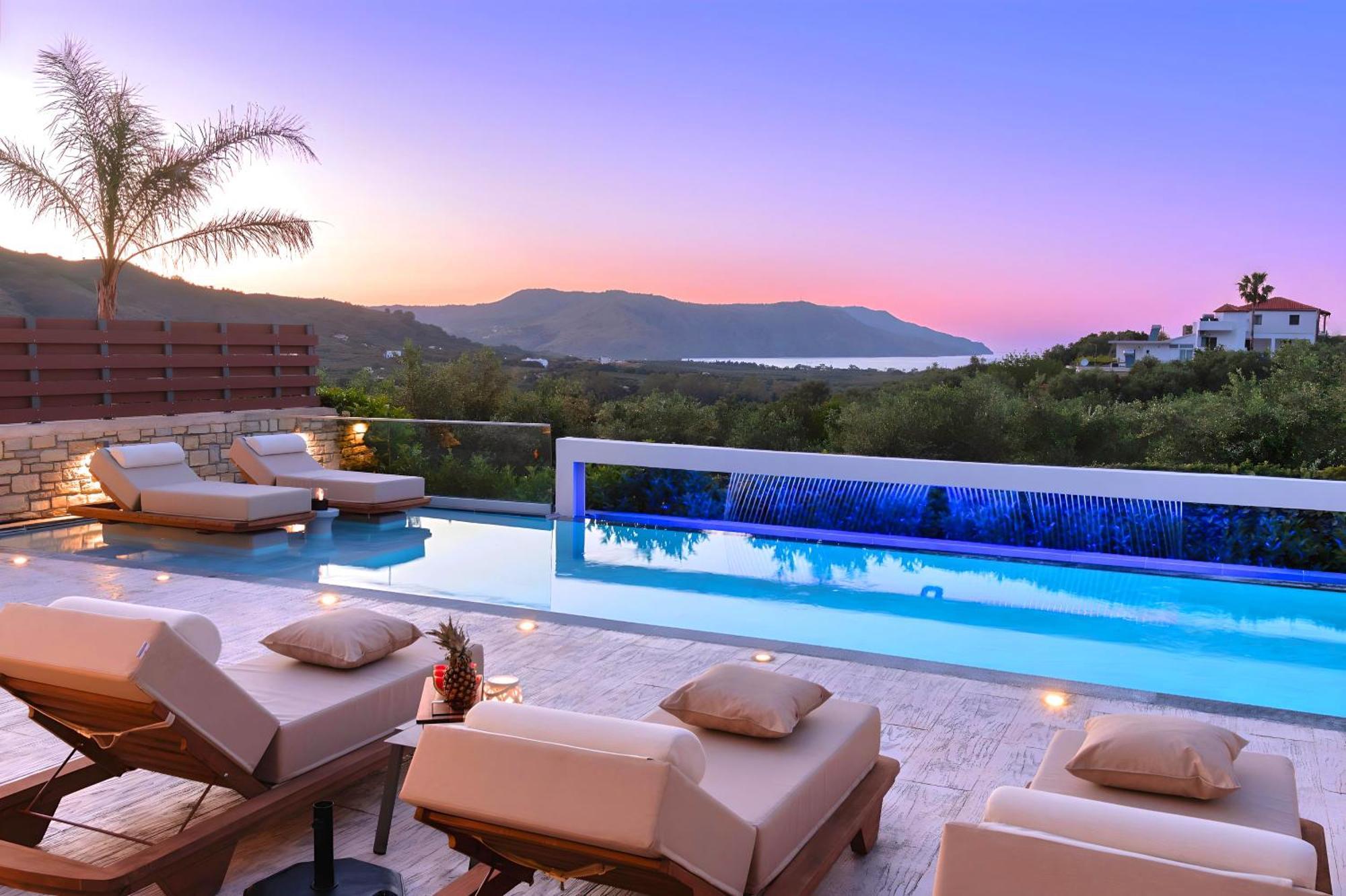 Minoas Villas Heated Pool Kournás Buitenkant foto