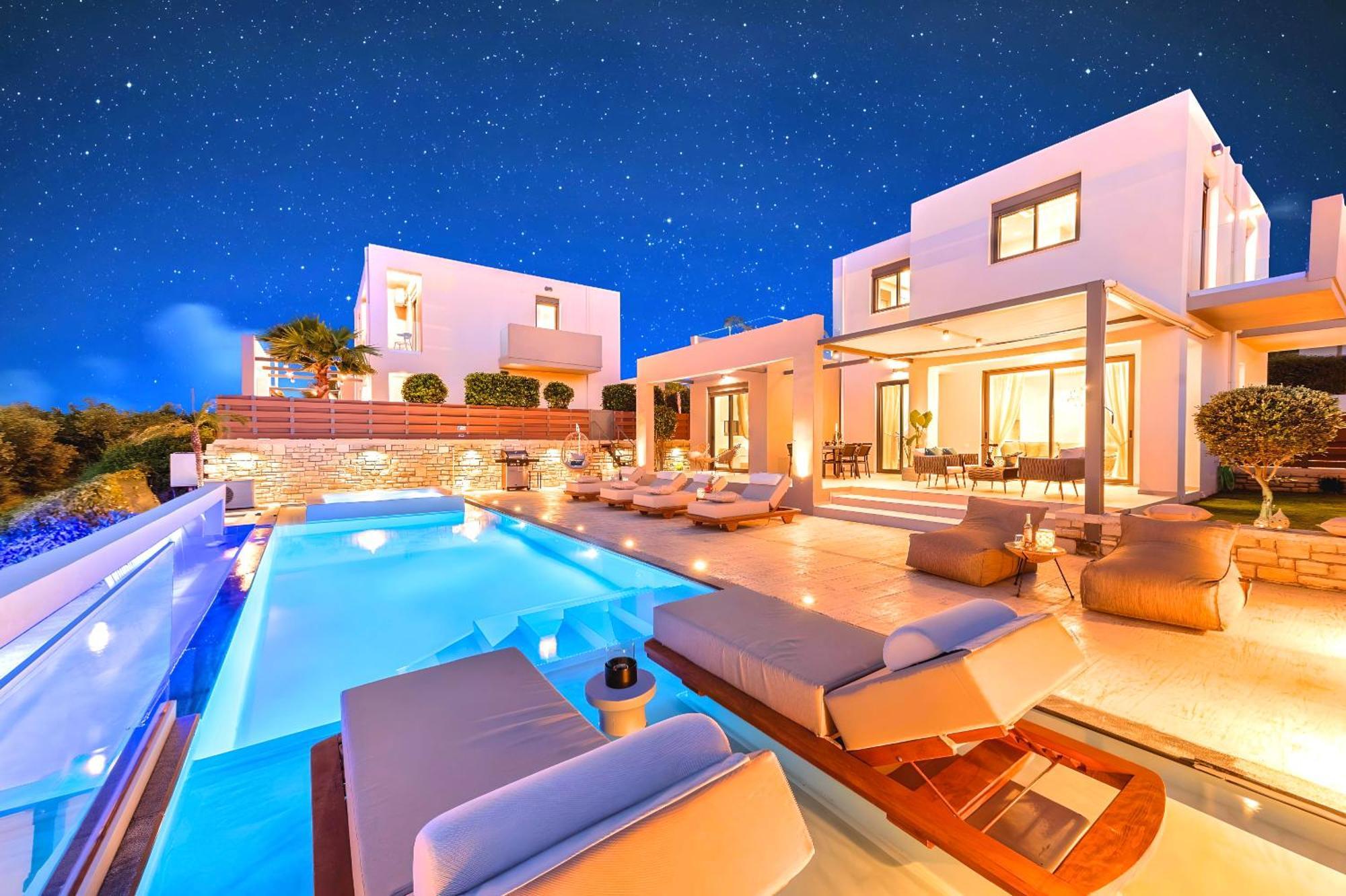 Minoas Villas Heated Pool Kournás Buitenkant foto