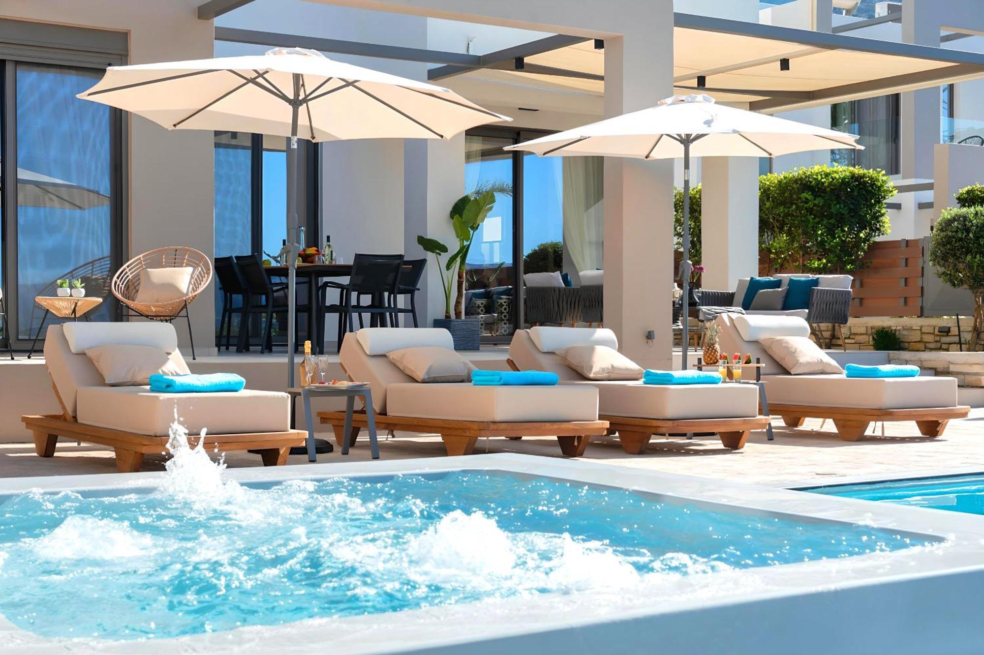 Minoas Villas Heated Pool Kournás Buitenkant foto