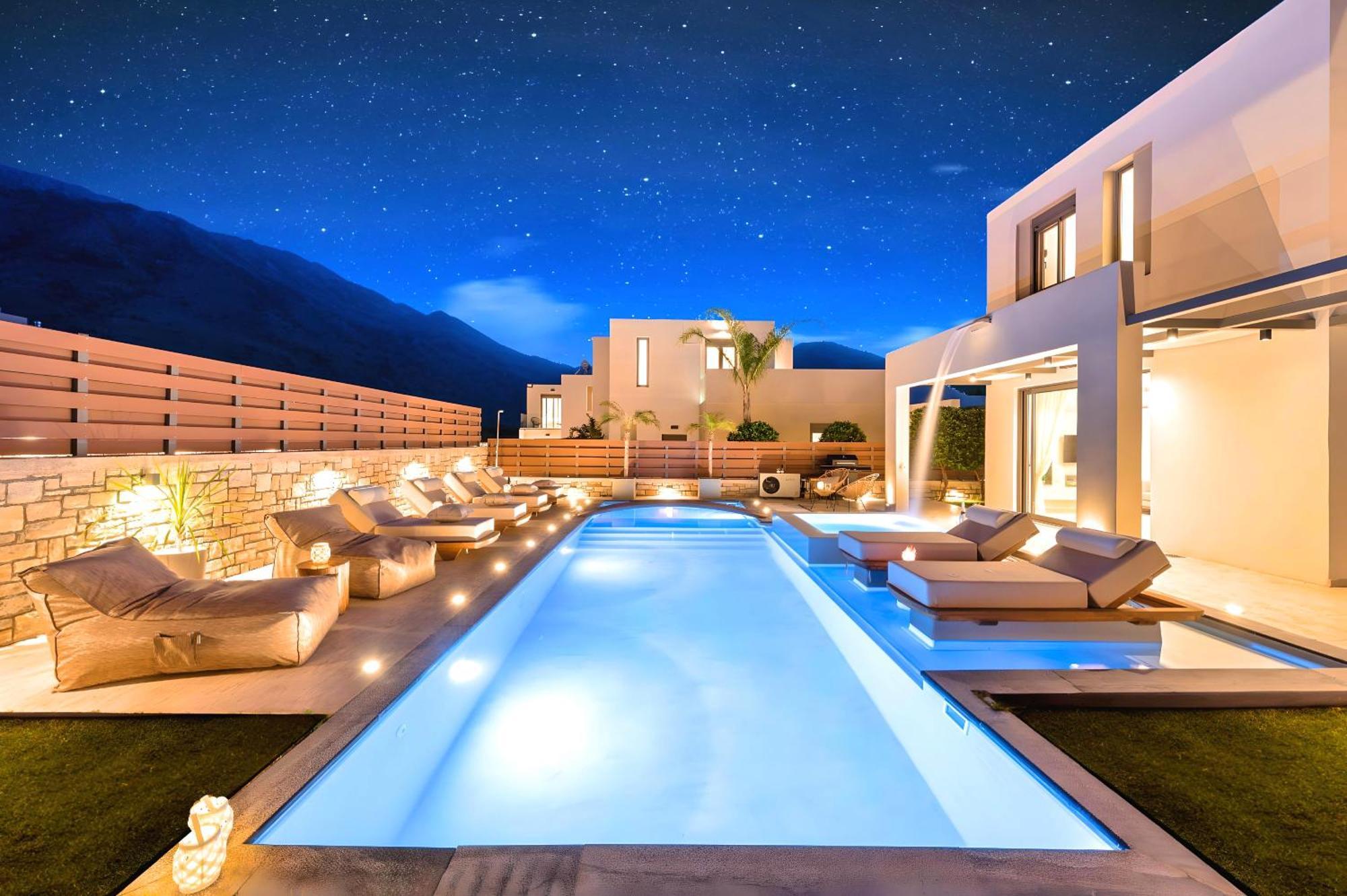 Minoas Villas Heated Pool Kournás Buitenkant foto