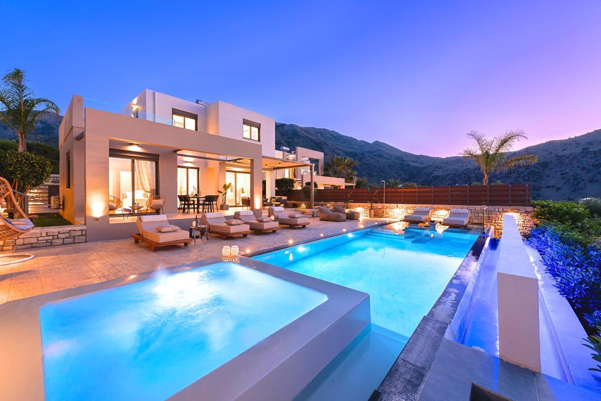 Minoas Villas Heated Pool Kournás Buitenkant foto