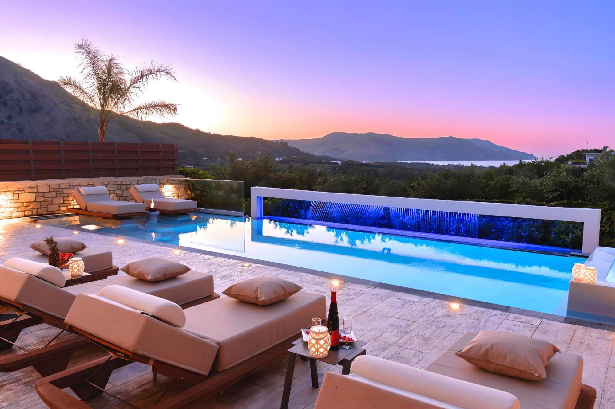 Minoas Villas Heated Pool Kournás Buitenkant foto