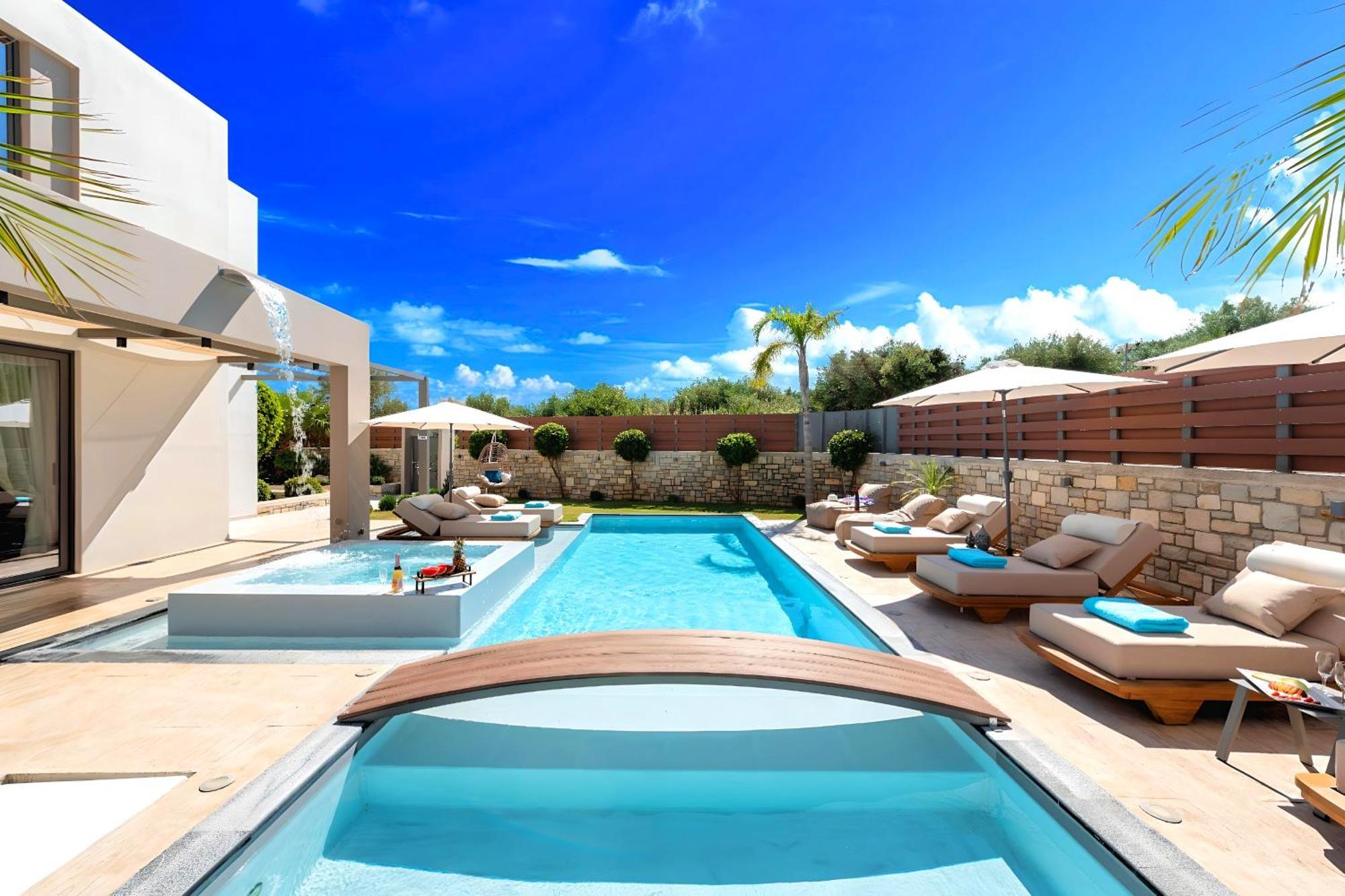 Minoas Villas Heated Pool Kournás Buitenkant foto