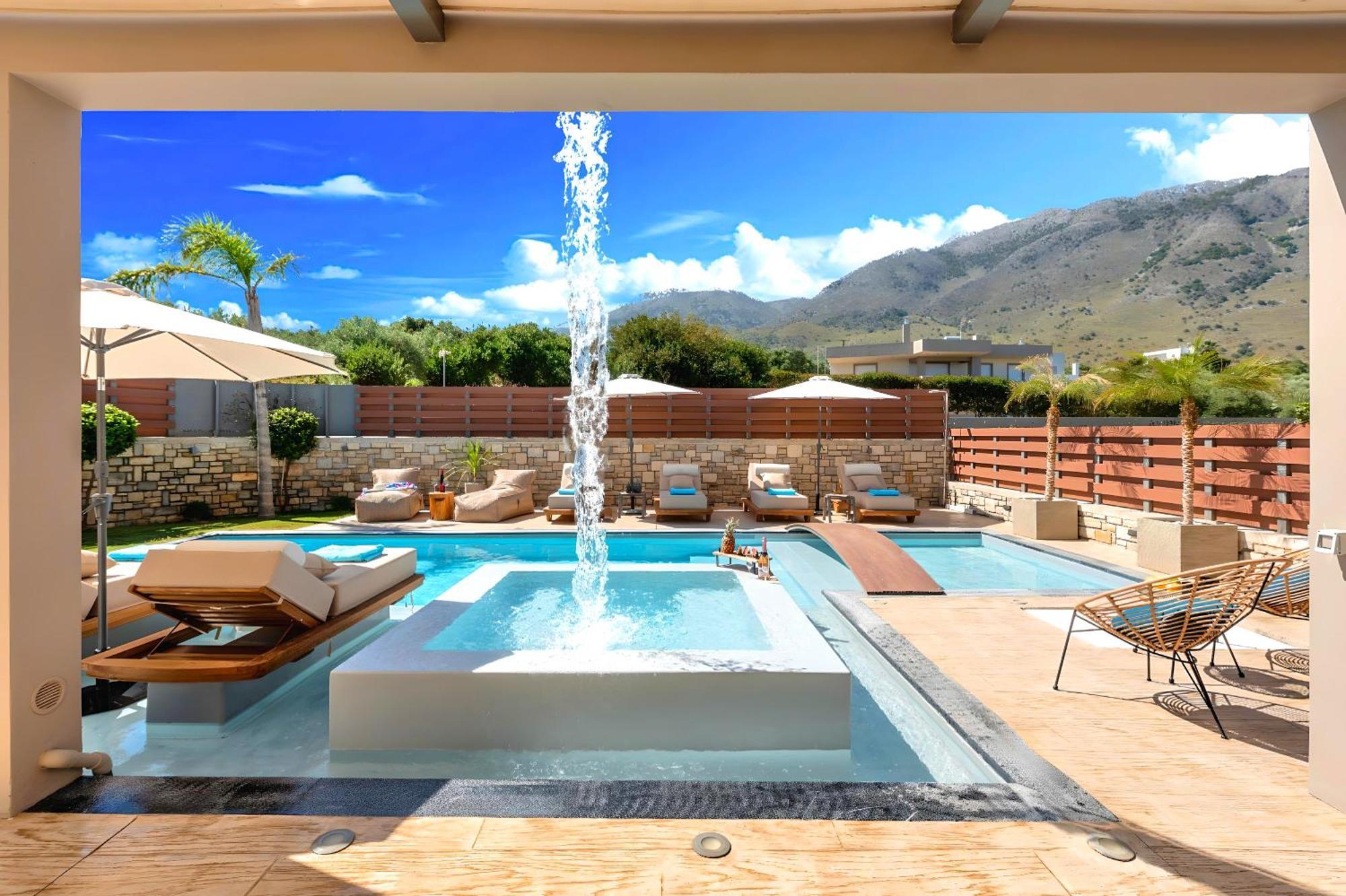 Minoas Villas Heated Pool Kournás Buitenkant foto