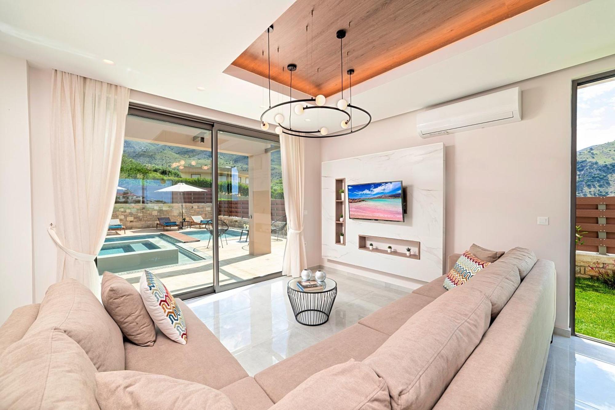 Minoas Villas Heated Pool Kournás Buitenkant foto