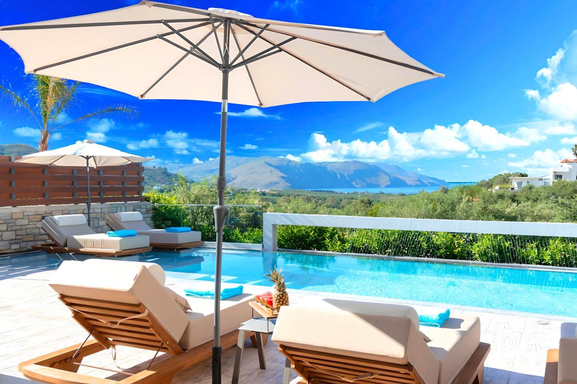 Minoas Villas Heated Pool Kournás Buitenkant foto