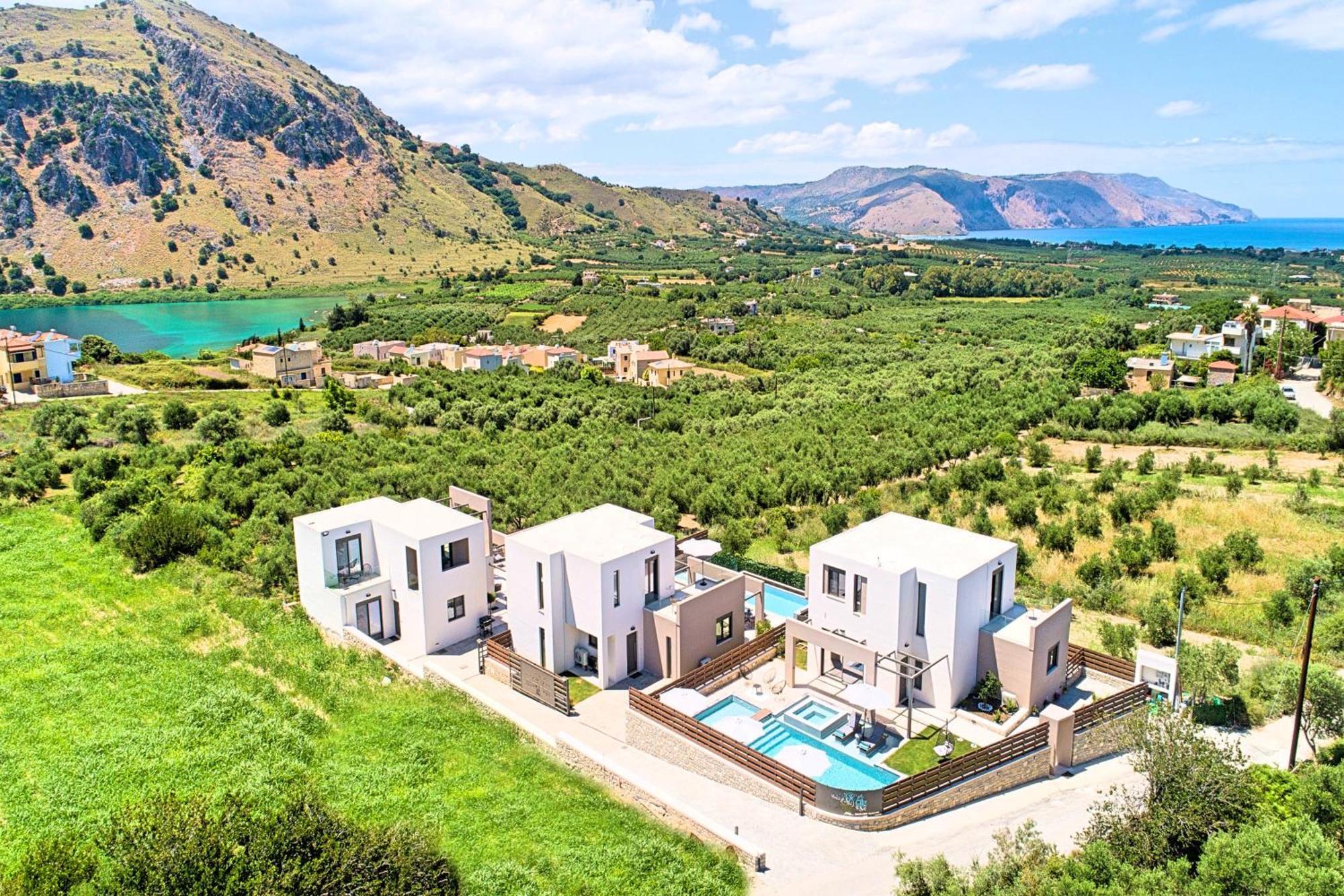 Minoas Villas Heated Pool Kournás Buitenkant foto